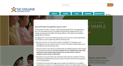 Desktop Screenshot of dccollegesavings.com